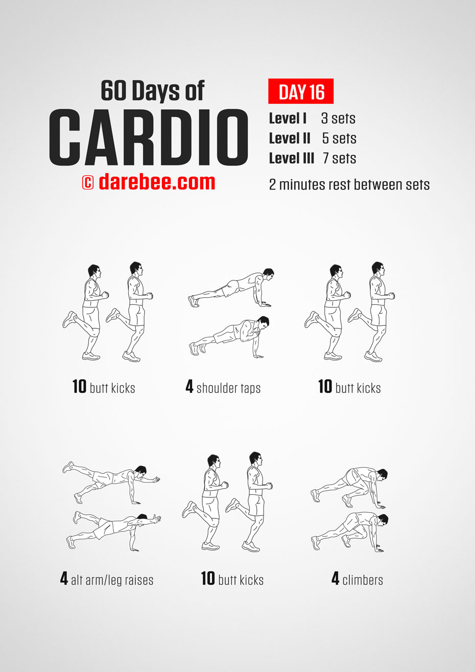 60 Days of Cardio by DAREBEE