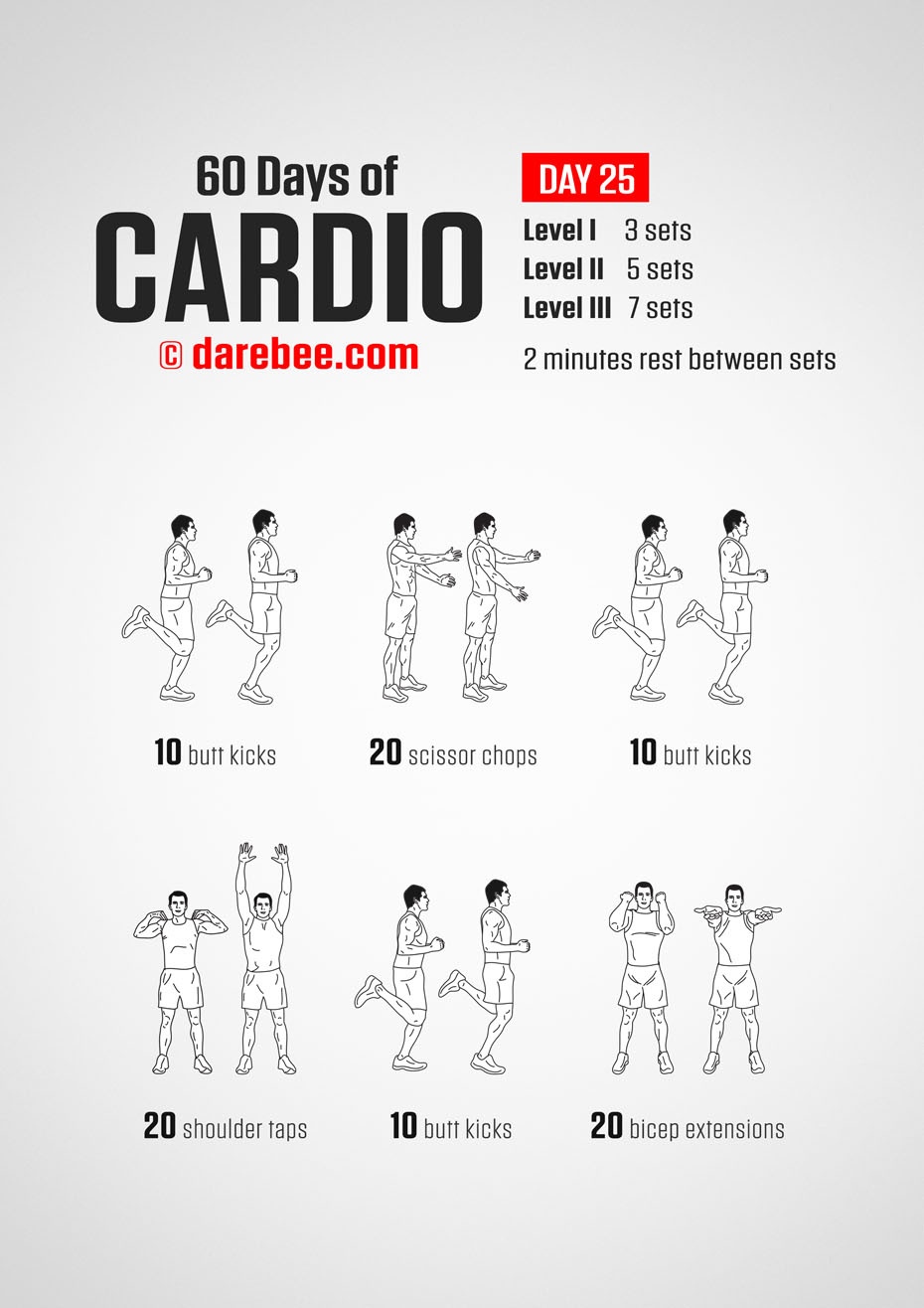 60 Days of Cardio by DAREBEE