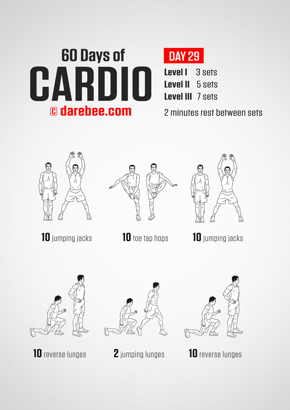 60 Days of Cardio by DAREBEE