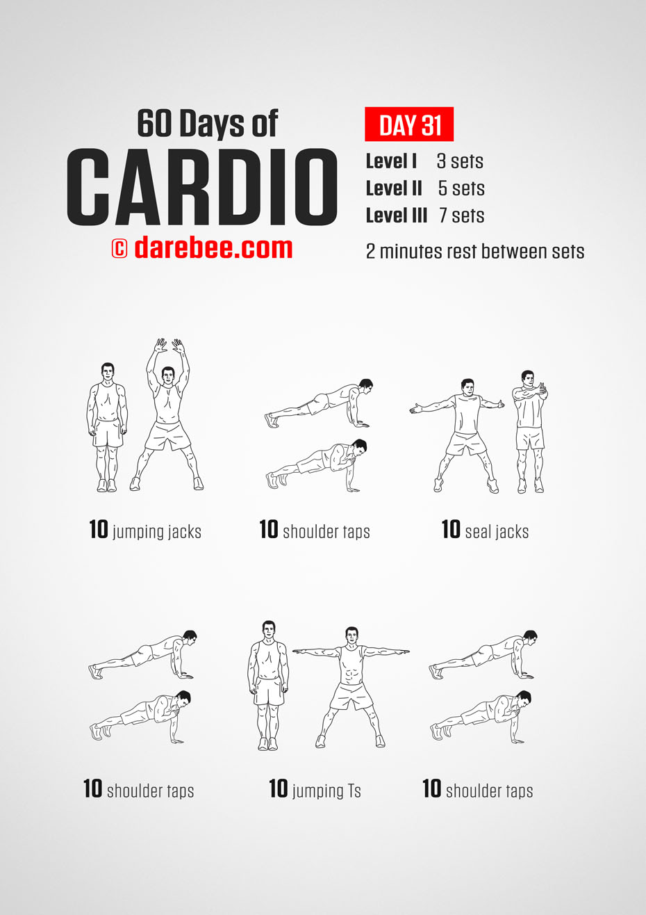 60 Days of Cardio by DAREBEE