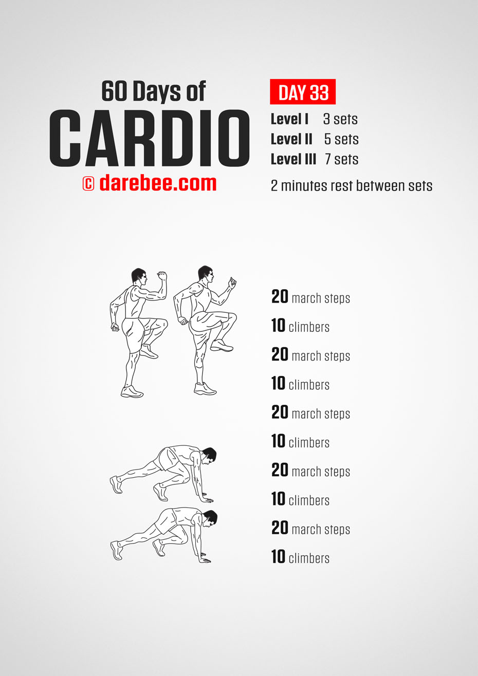 60 Days of Cardio by DAREBEE