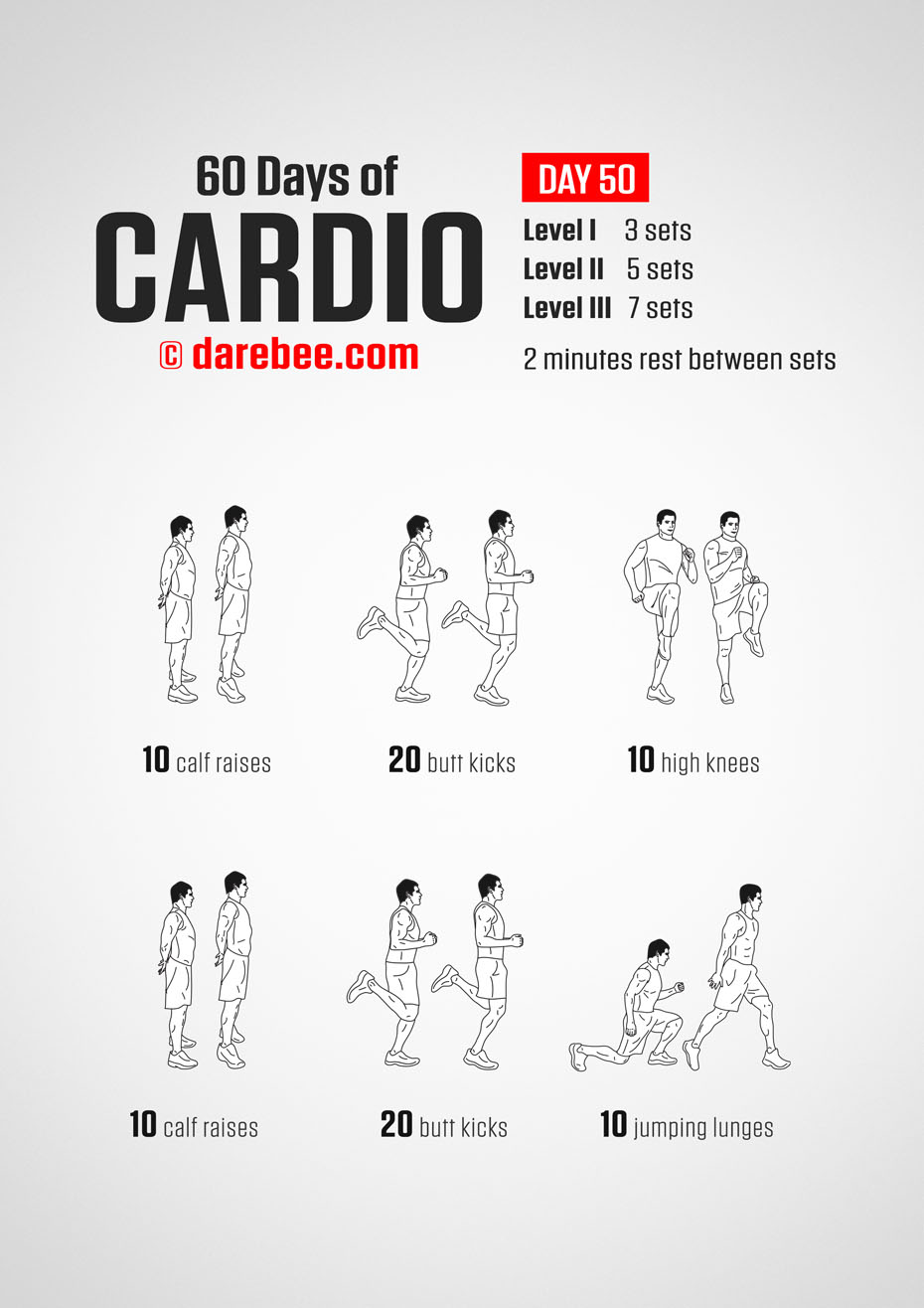 60 Days of Cardio by DAREBEE