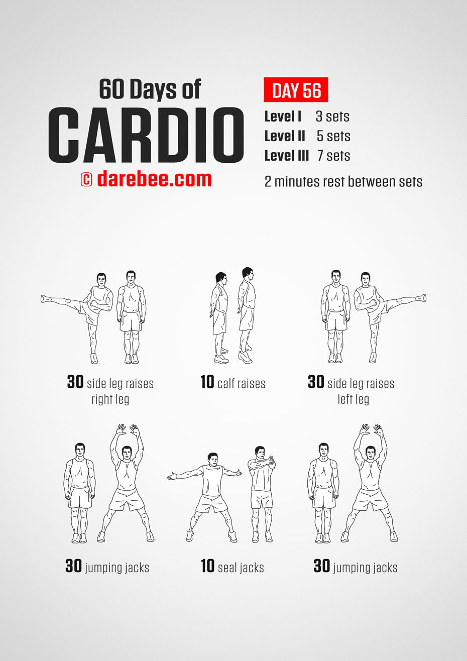 60 Days of Cardio by DAREBEE