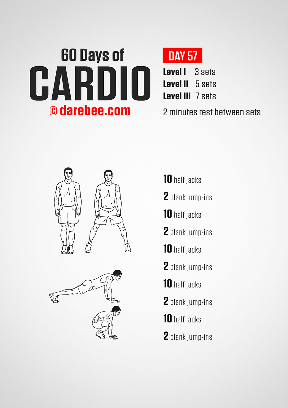 60 Days of Cardio by DAREBEE