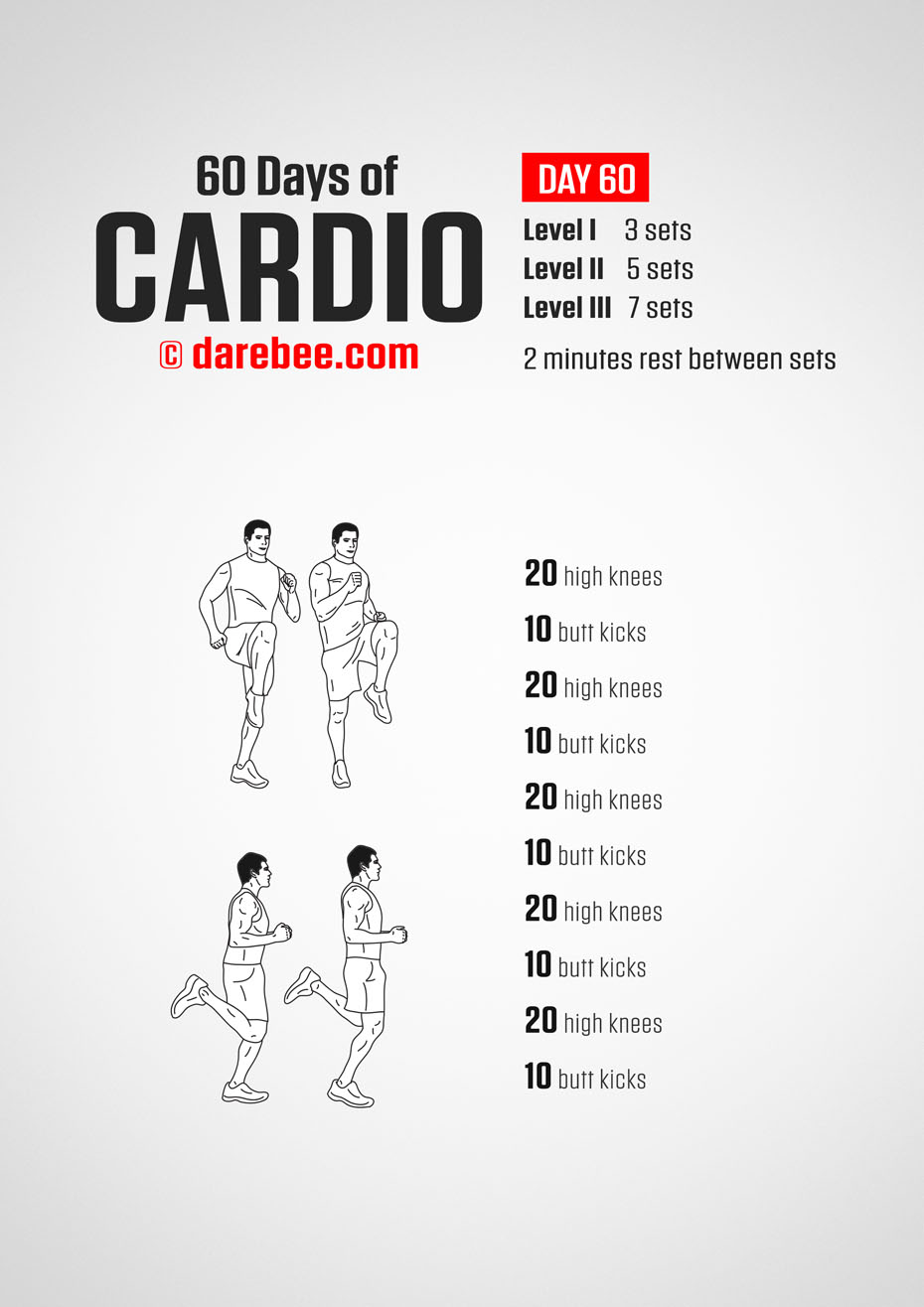 60 Days of Cardio by DAREBEE