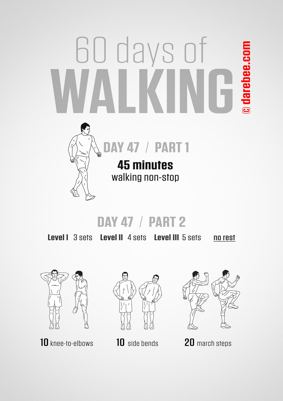 60 Days of Walking by DAREBEE