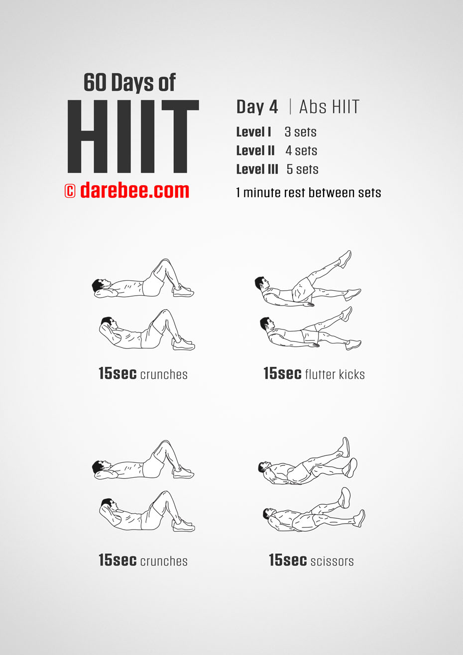 60 Days of HIIT by DAREBEE