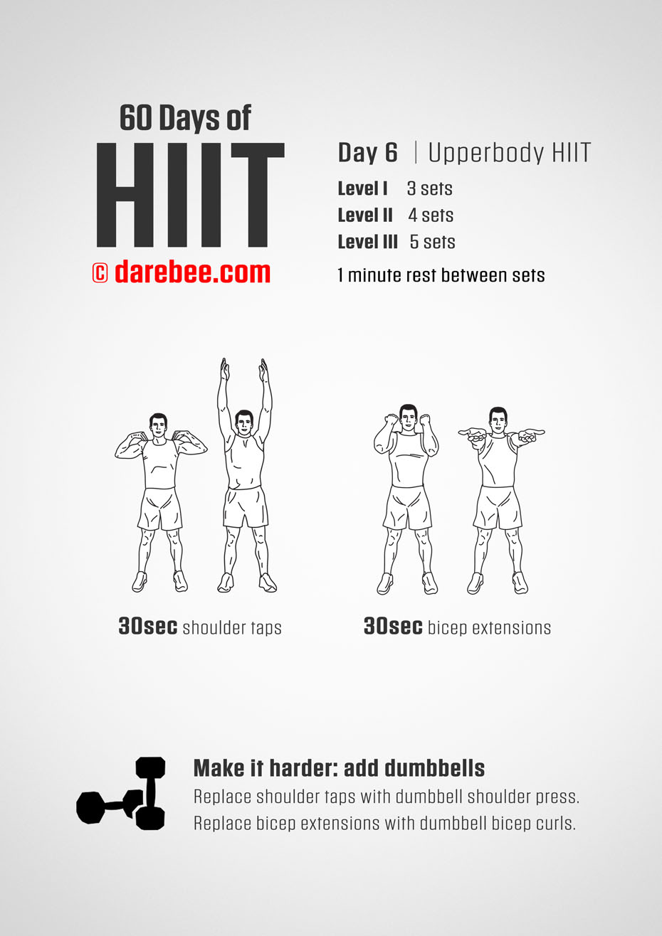 60 Days of HIIT by DAREBEE