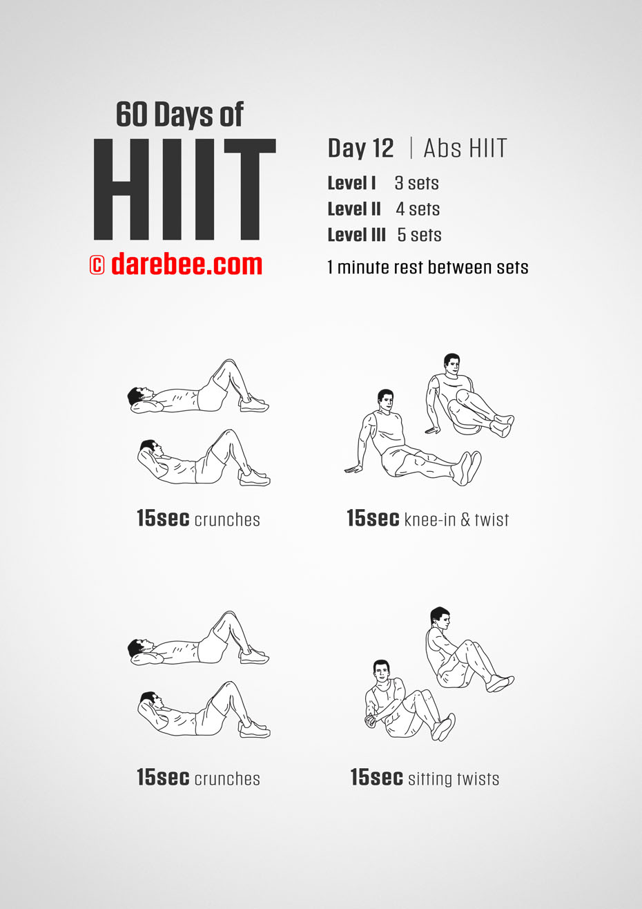 60 Days of HIIT by DAREBEE