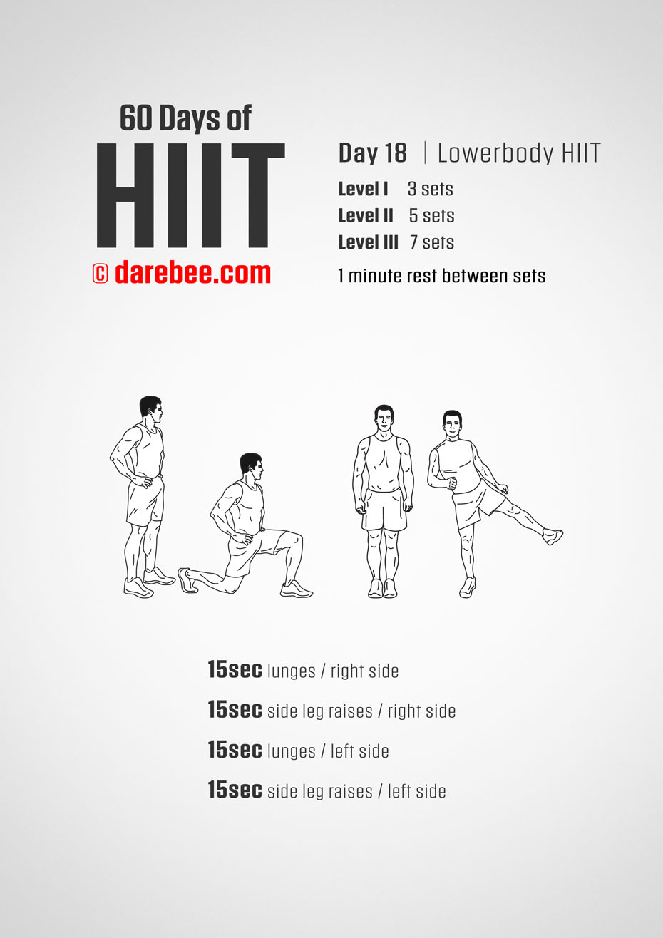 60 Days of HIIT by DAREBEE