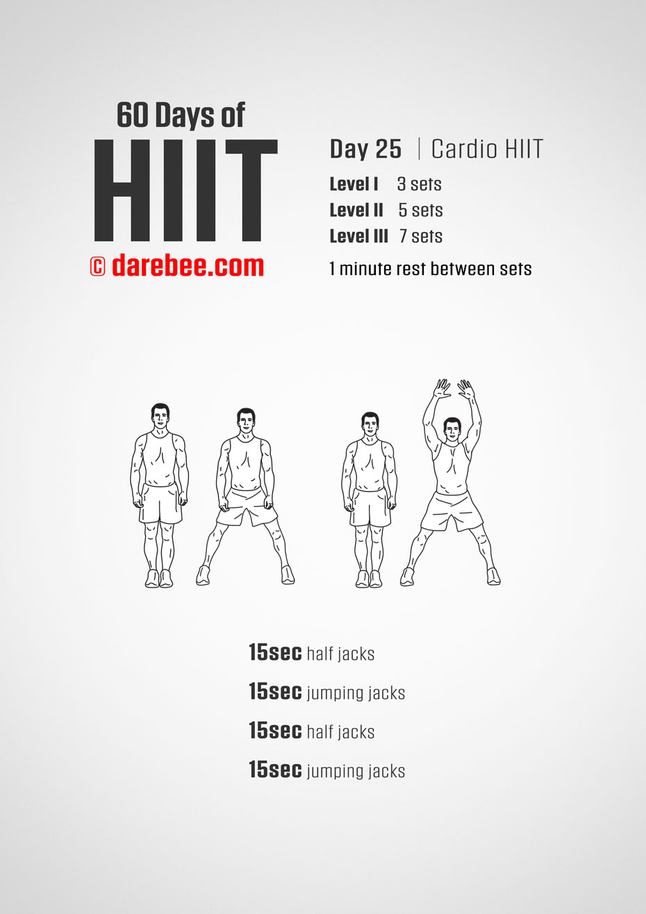 60 Days of HIIT by DAREBEE