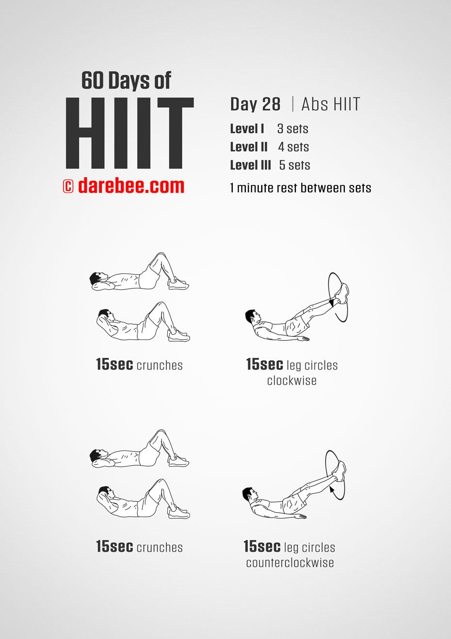 60 Days of HIIT by DAREBEE