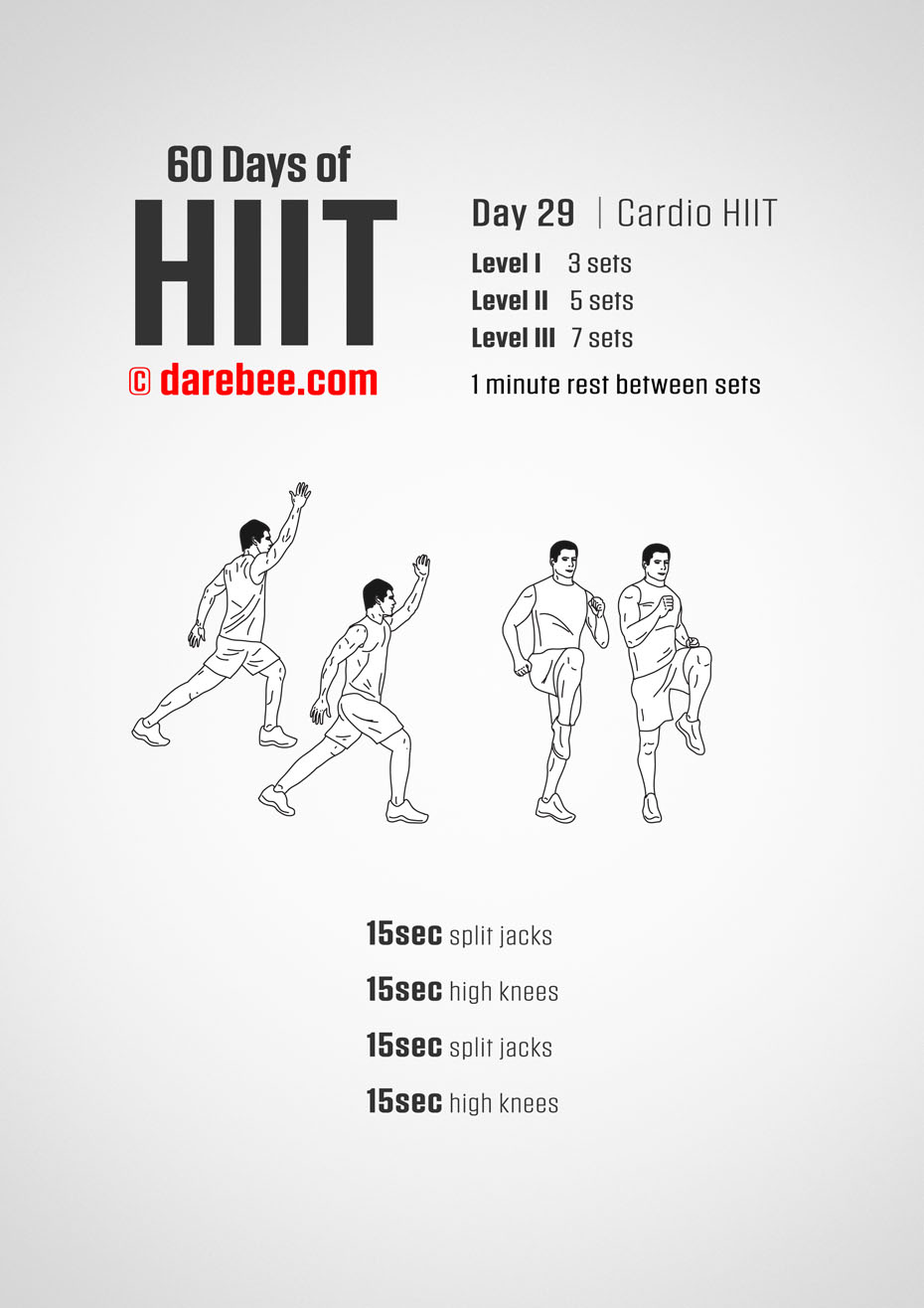 60 Days of HIIT by DAREBEE