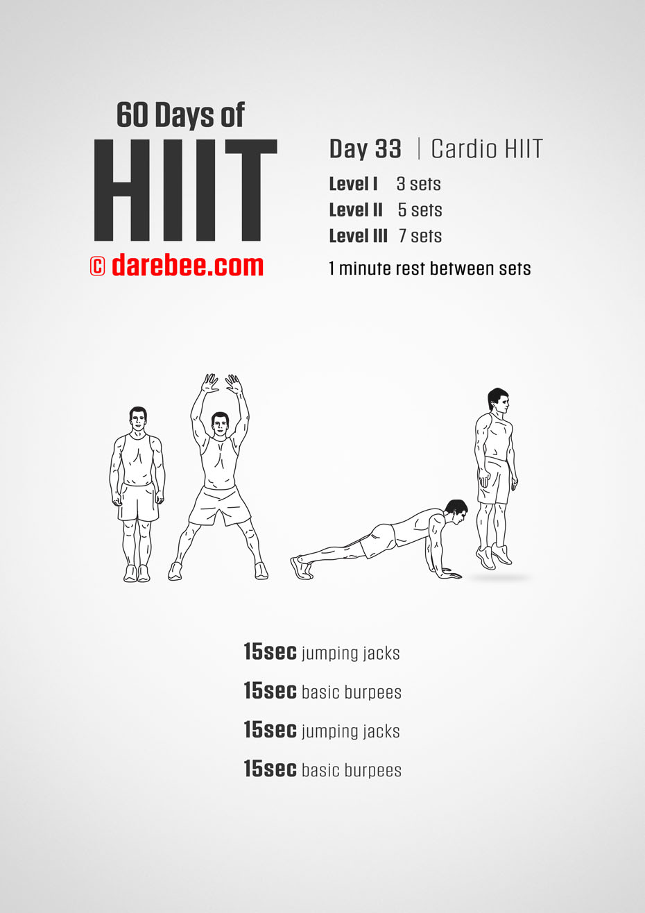 60 Days of HIIT by DAREBEE