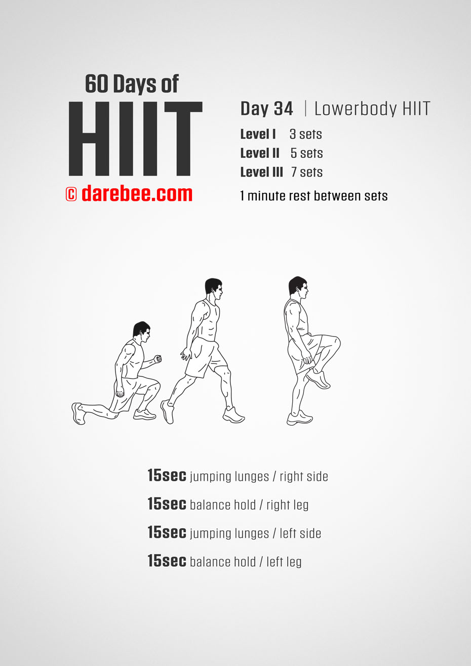 60 Days of HIIT by DAREBEE