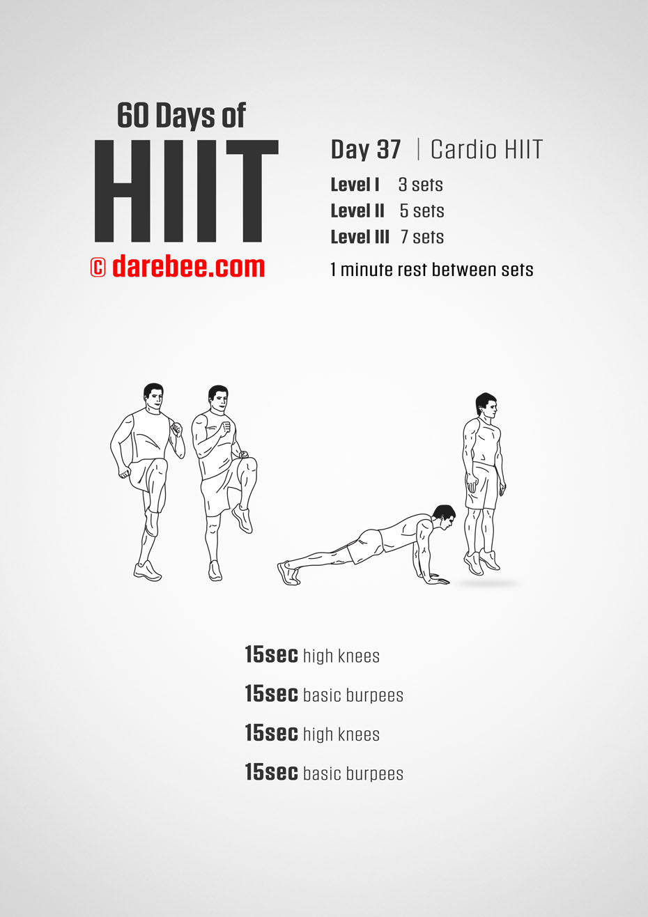 60 Days of HIIT by DAREBEE