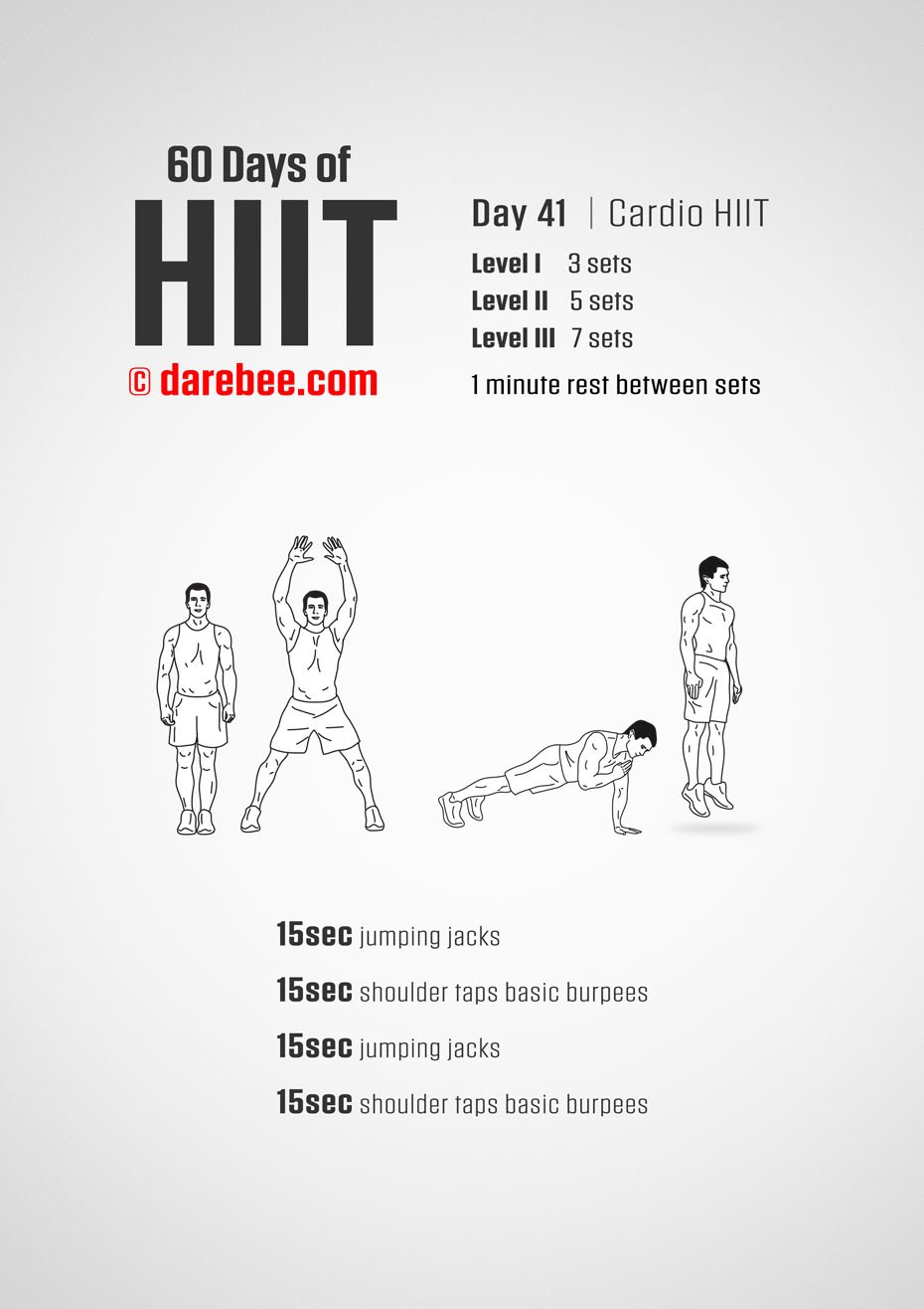 60 Days of HIIT by DAREBEE