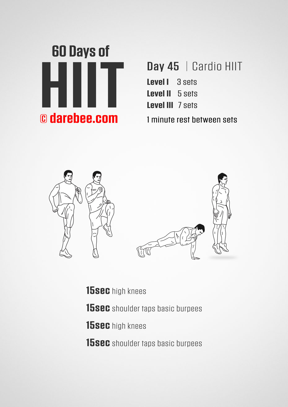 60 Days of HIIT by DAREBEE