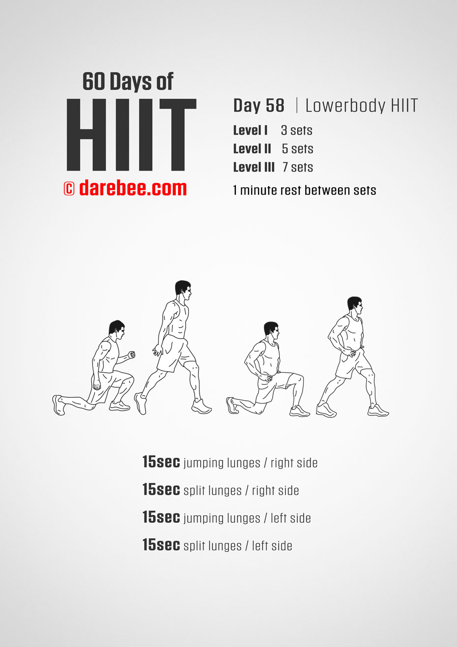 60 Days of HIIT by DAREBEE