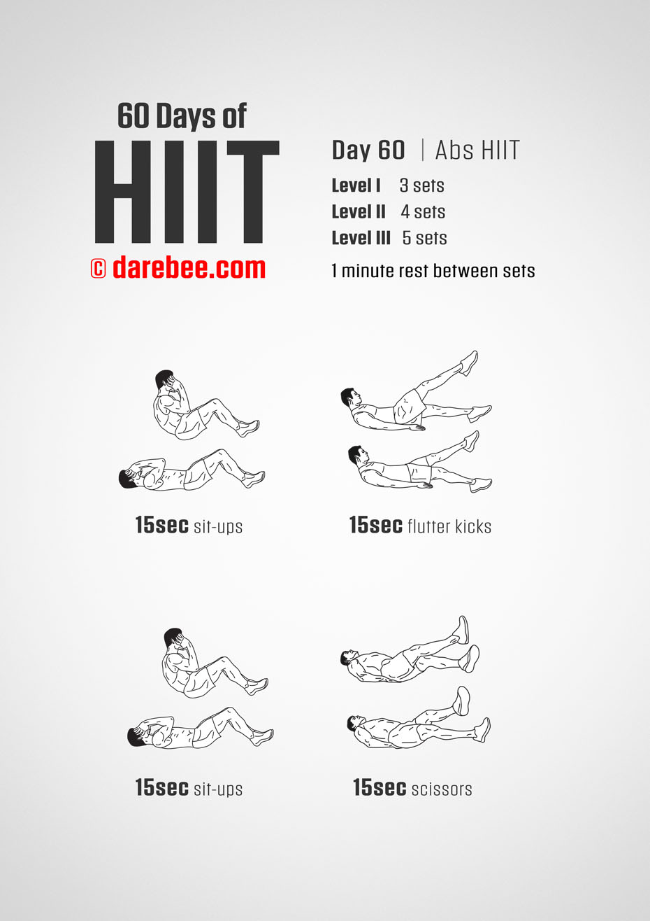 60 Days of HIIT by DAREBEE