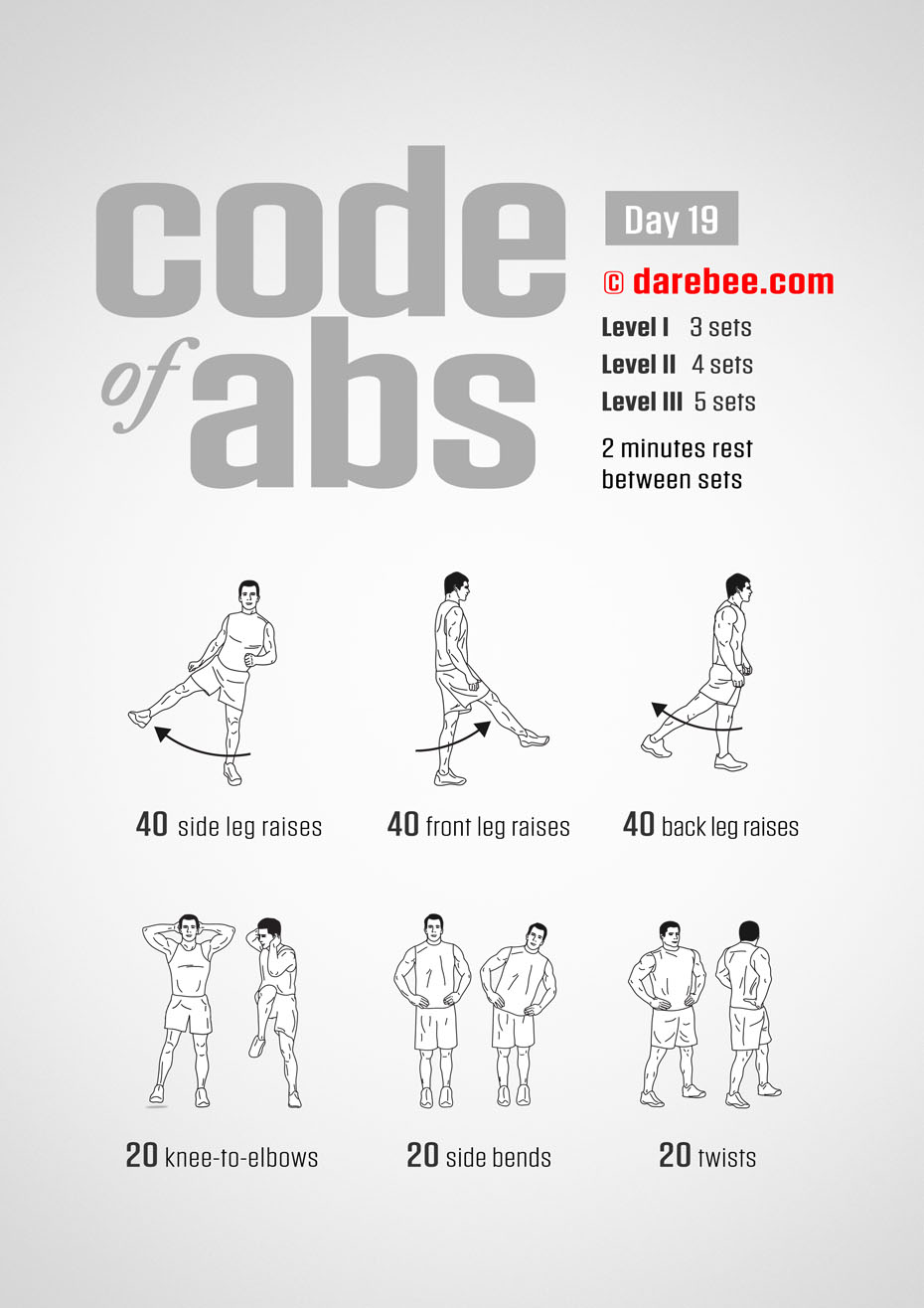 Abs Fitness Program by DAREBEE