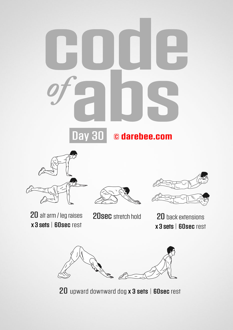 Abs Fitness Program by DAREBEE