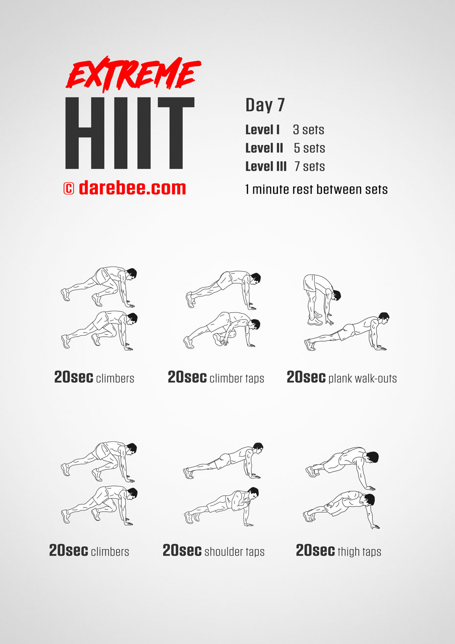 Extreme HIIT by DAREBEE