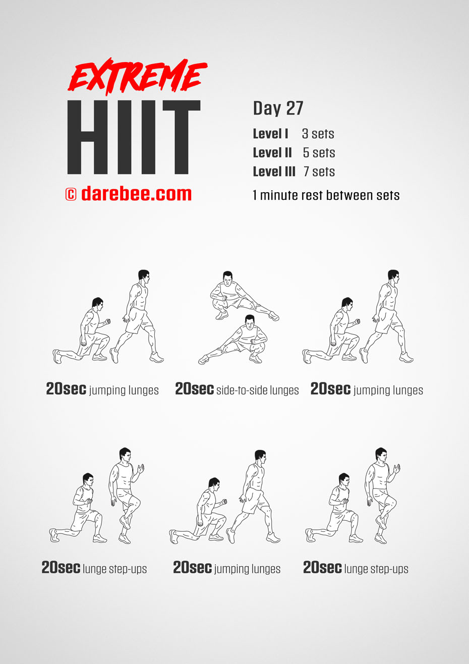 Extreme HIIT by DAREBEE