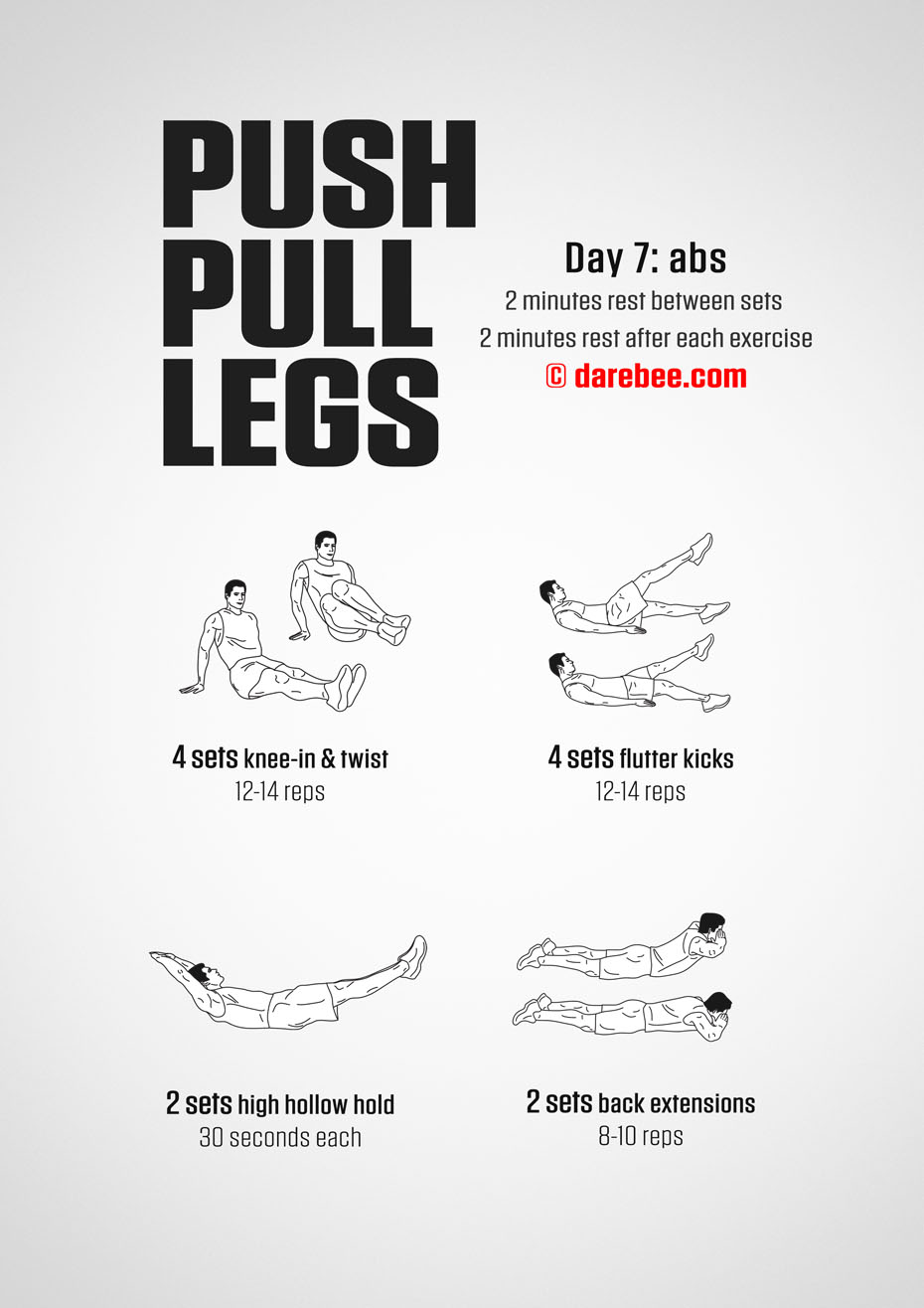 Push Pull Legs  30 Day Muscle Building Dumbbell Program by DAREBEE