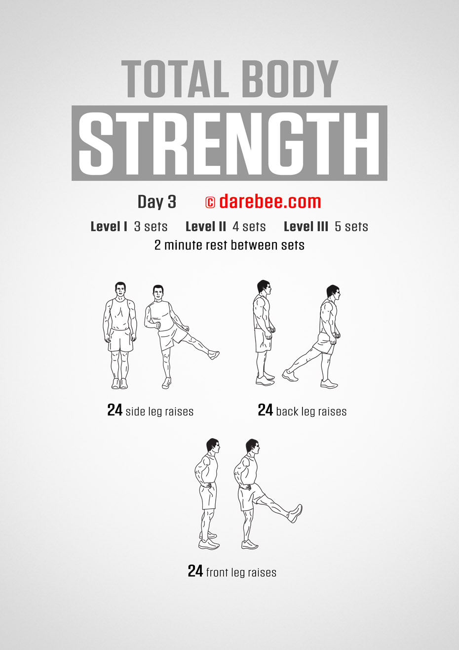 Total Body Strength 30 Day Program by DAREBEE