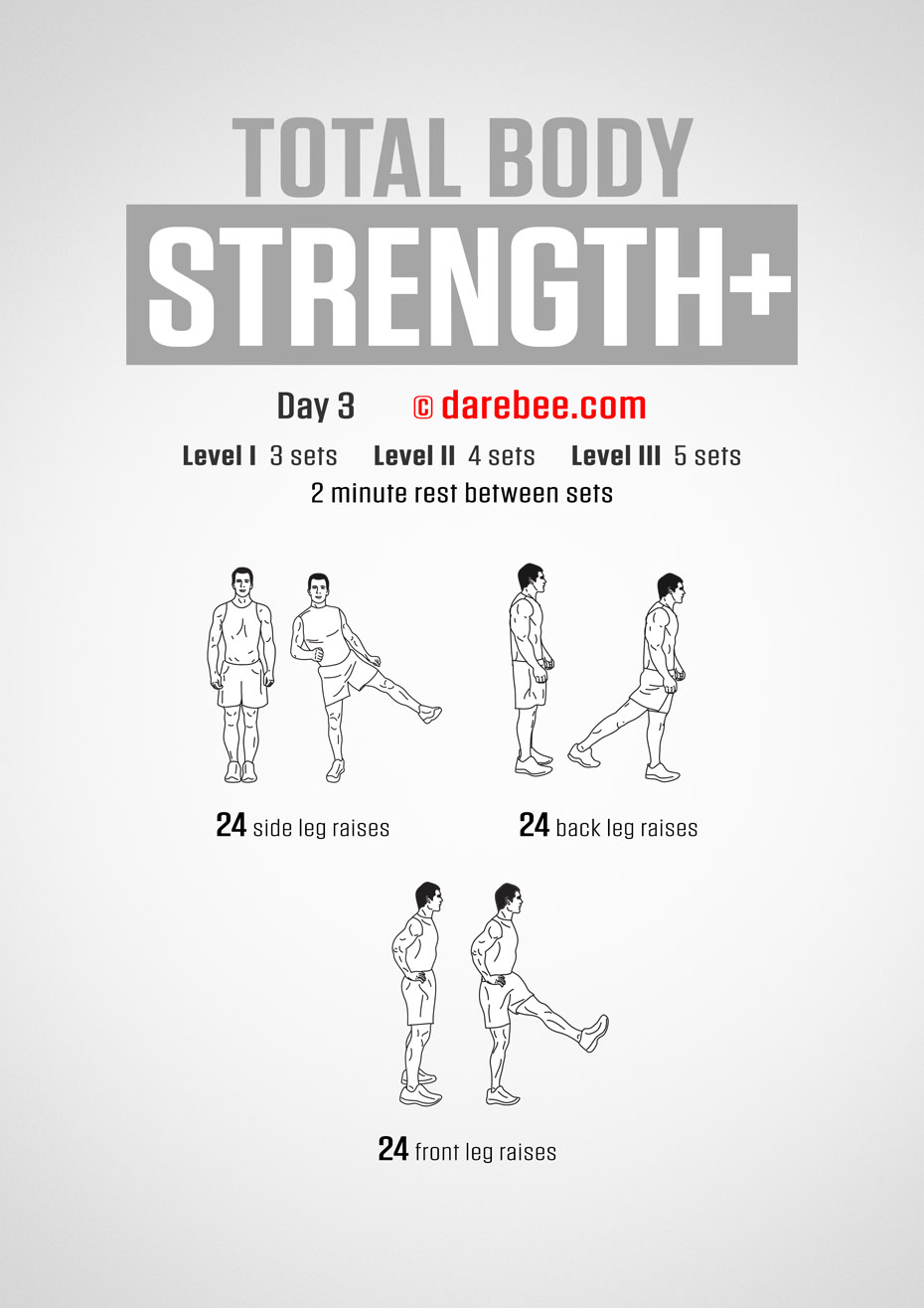 Total Body Strength Plus 30 Day Program by DAREBEE