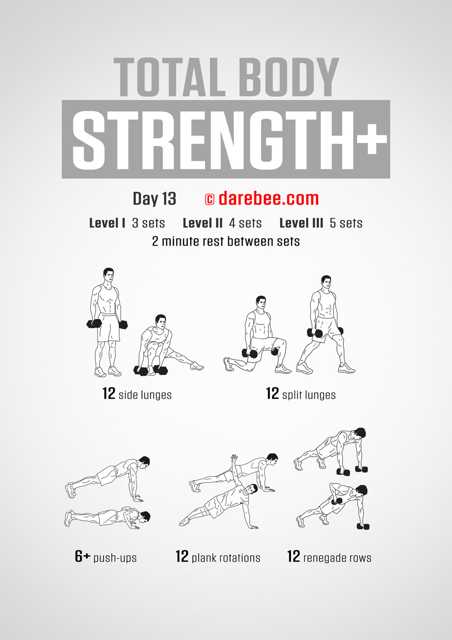 Total Body Strength Plus 30 Day Program by DAREBEE