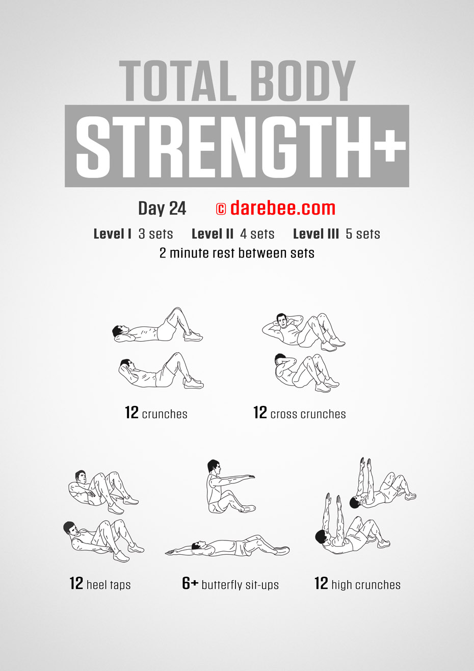 Total Body Strength Plus 30 Day Program by DAREBEE