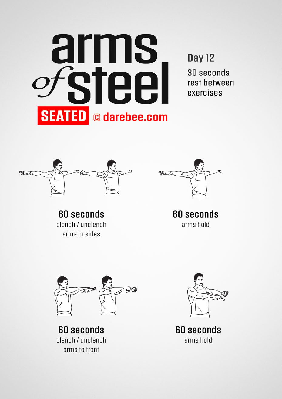 Arms of Steel Seated - Upperbody Program by DAREBEE