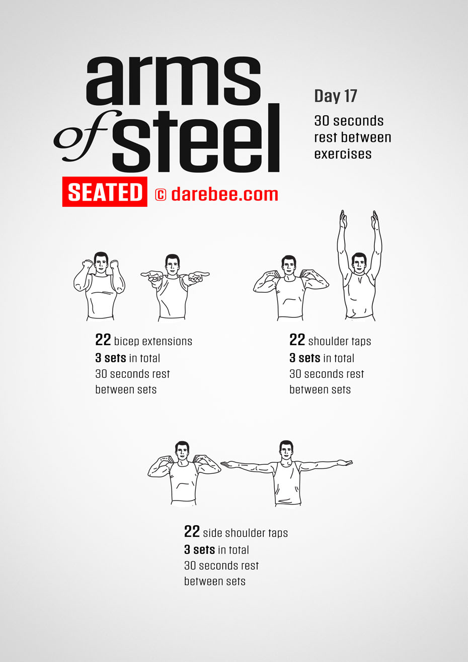 Arms of Steel Seated - Upperbody Program by DAREBEE