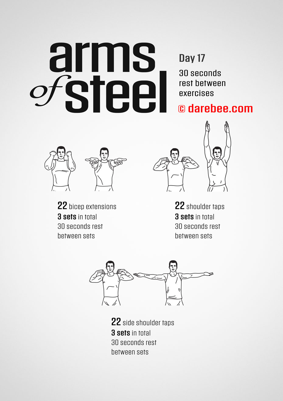 Arms of Steel - Upperbody Program by DAREBEE