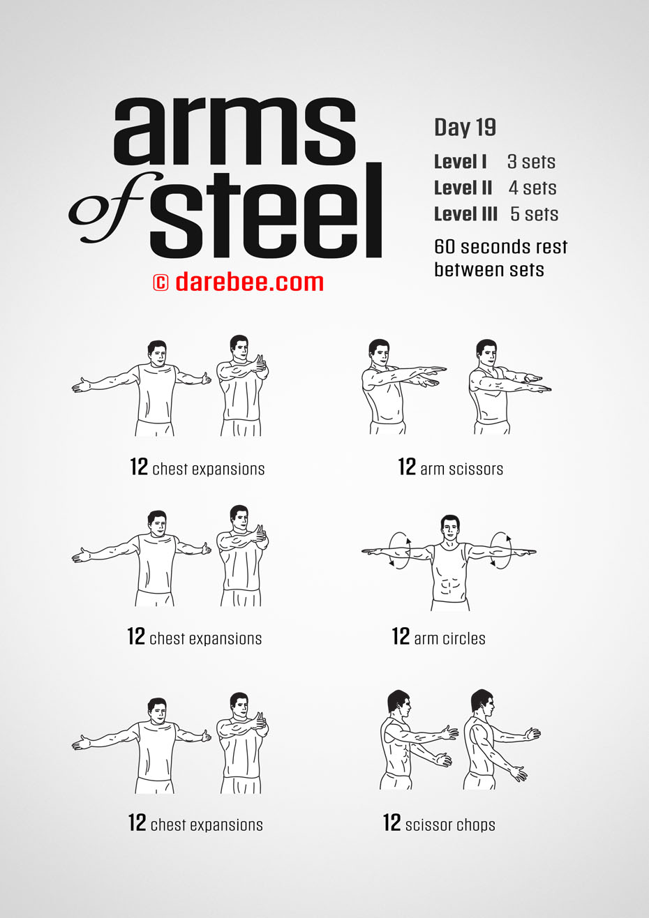 Arms of Steel - Upperbody Program by DAREBEE