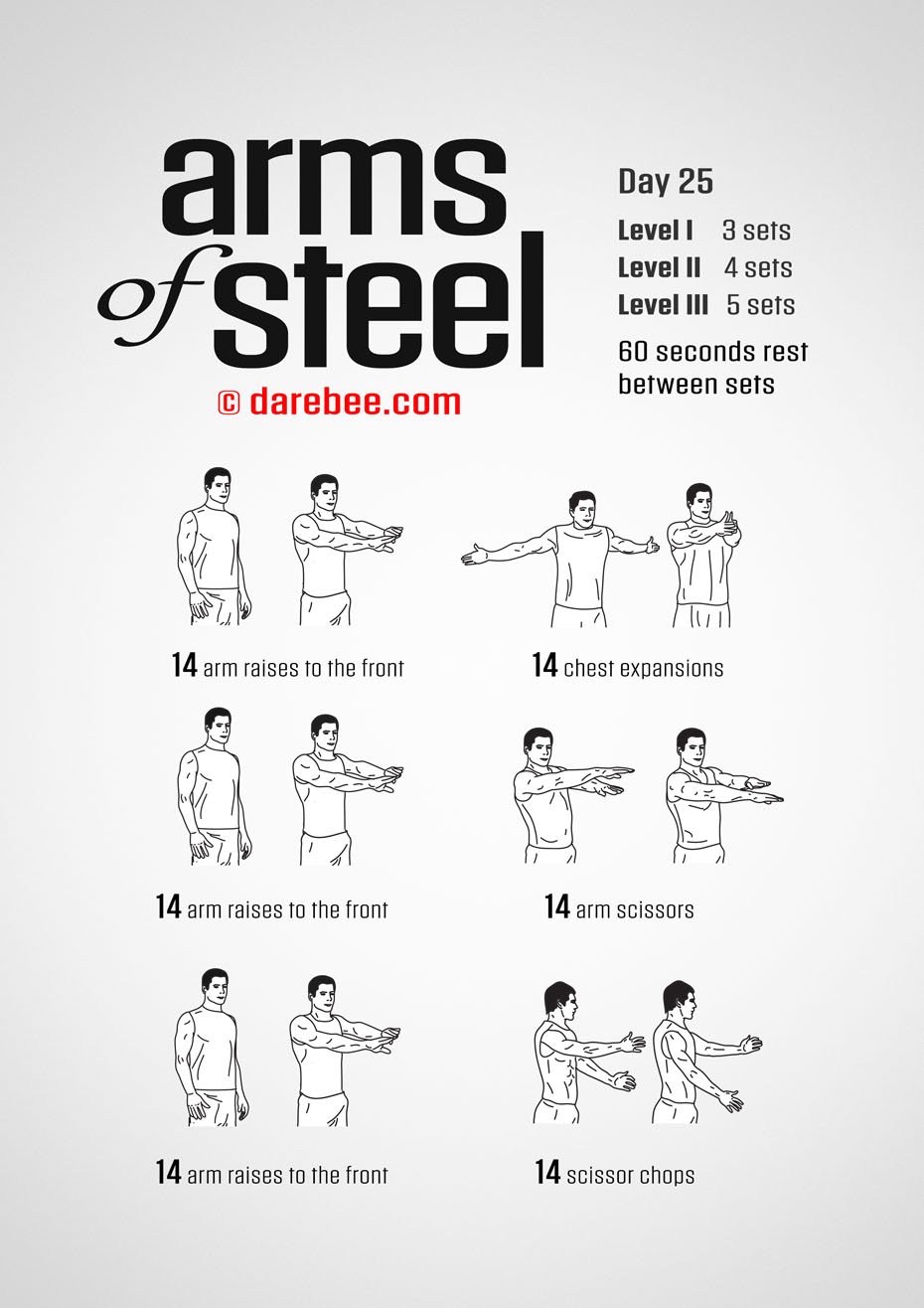 Arms of Steel - Upperbody Program by DAREBEE