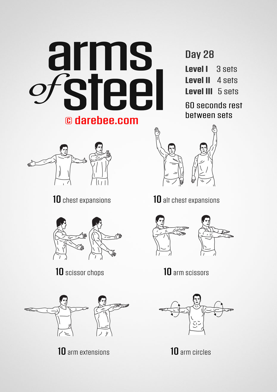 Arms of Steel - Upperbody Program by DAREBEE