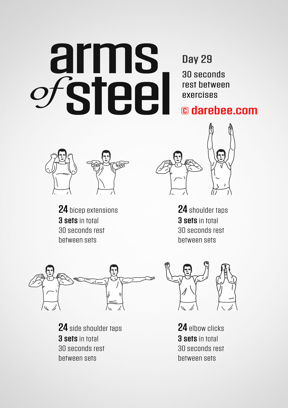 Arms of Steel - Upperbody Program by DAREBEE