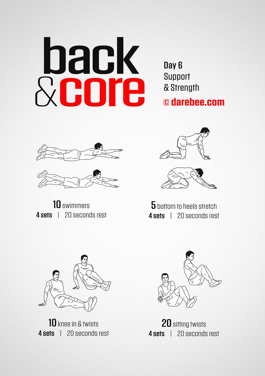 Back and Core - 30 Day Program by DAREBEE