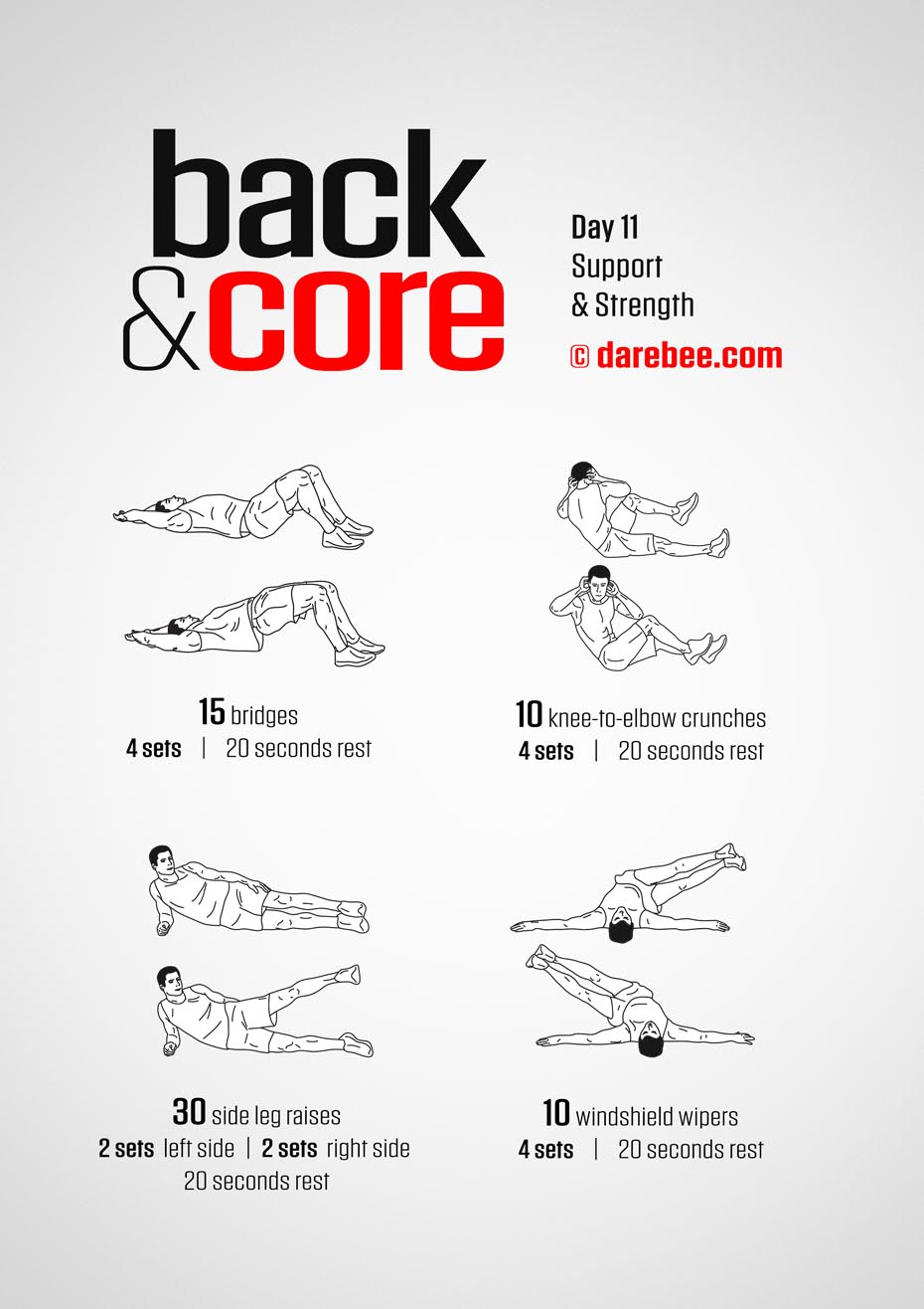 Back and Core - 30 Day Program by DAREBEE