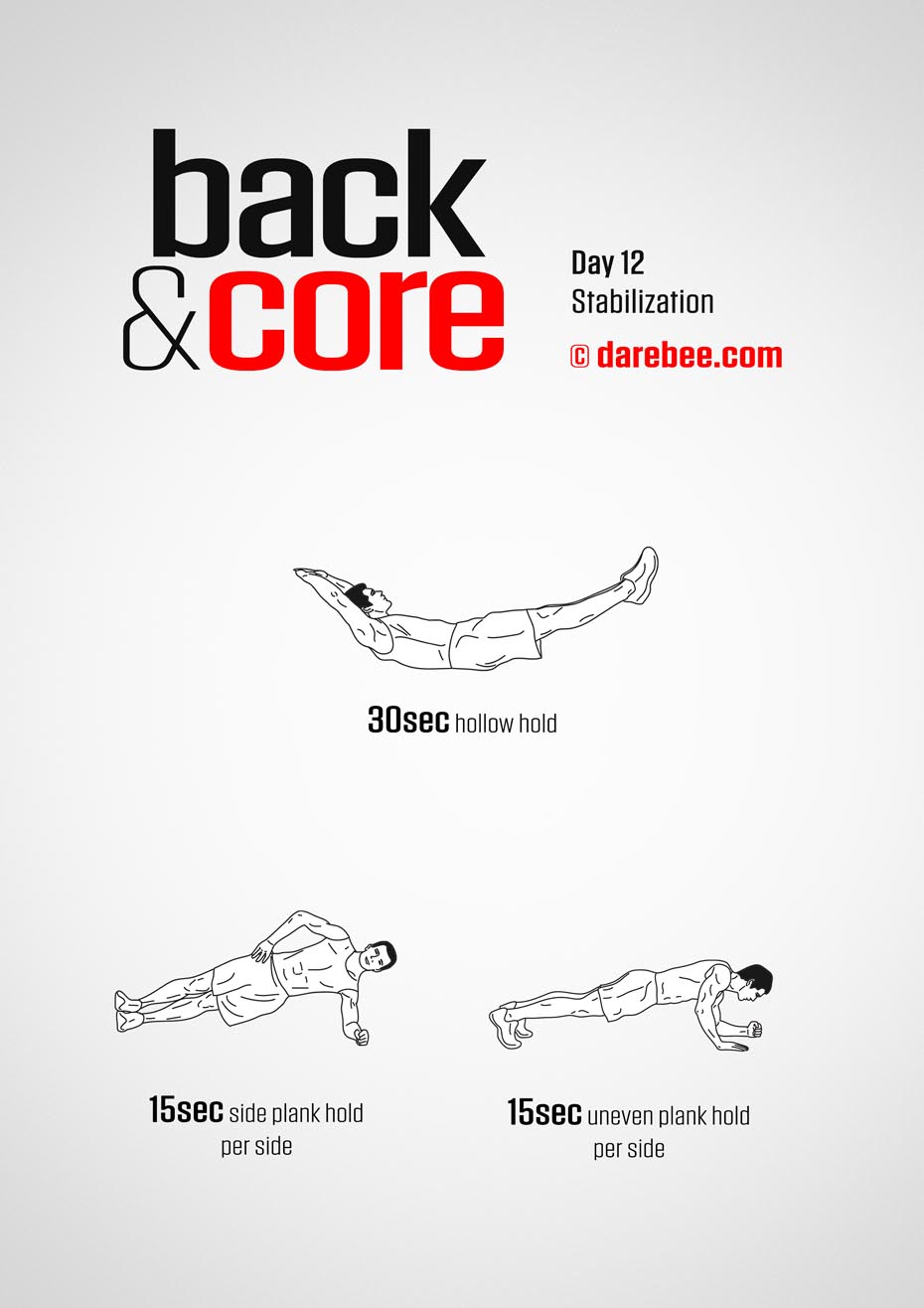 Back and Core - 30 Day Program by DAREBEE