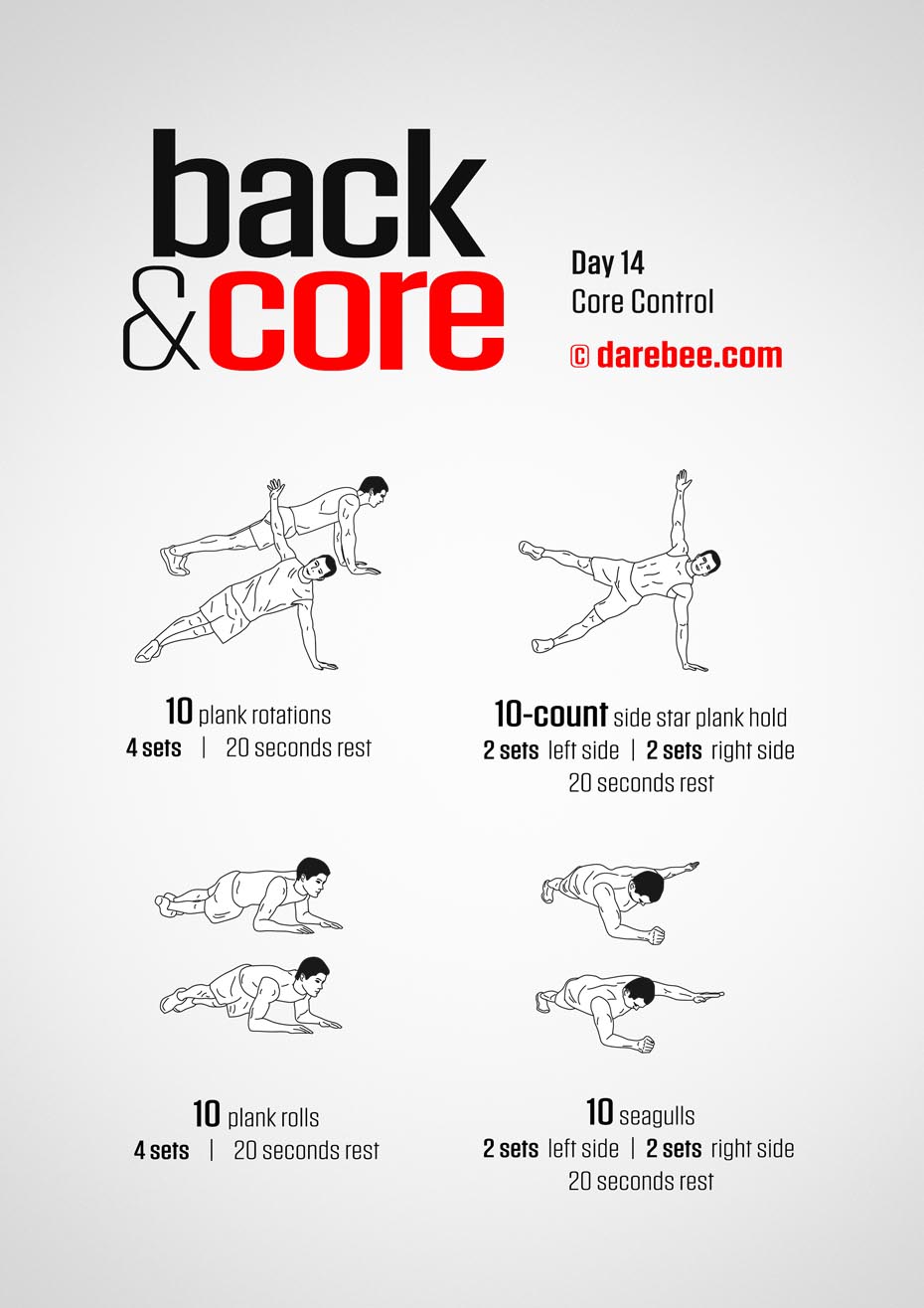 Back and Core - 30 Day Program by DAREBEE