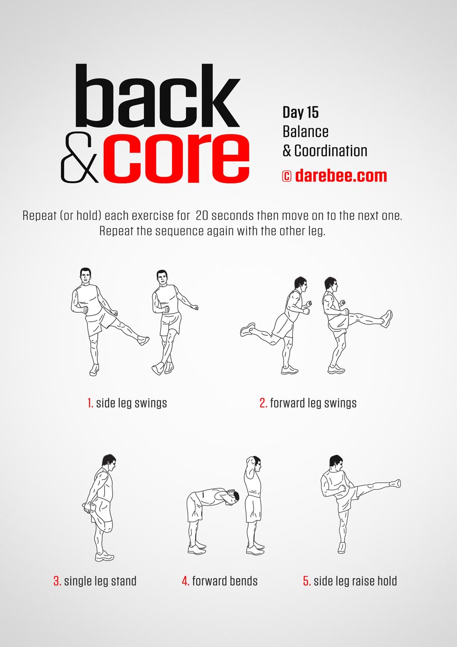 Back and Core - 30 Day Program by DAREBEE