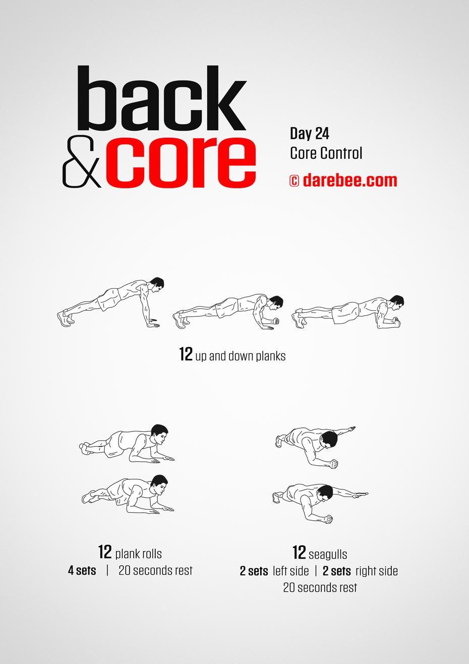 Back and Core - 30 Day Program by DAREBEE