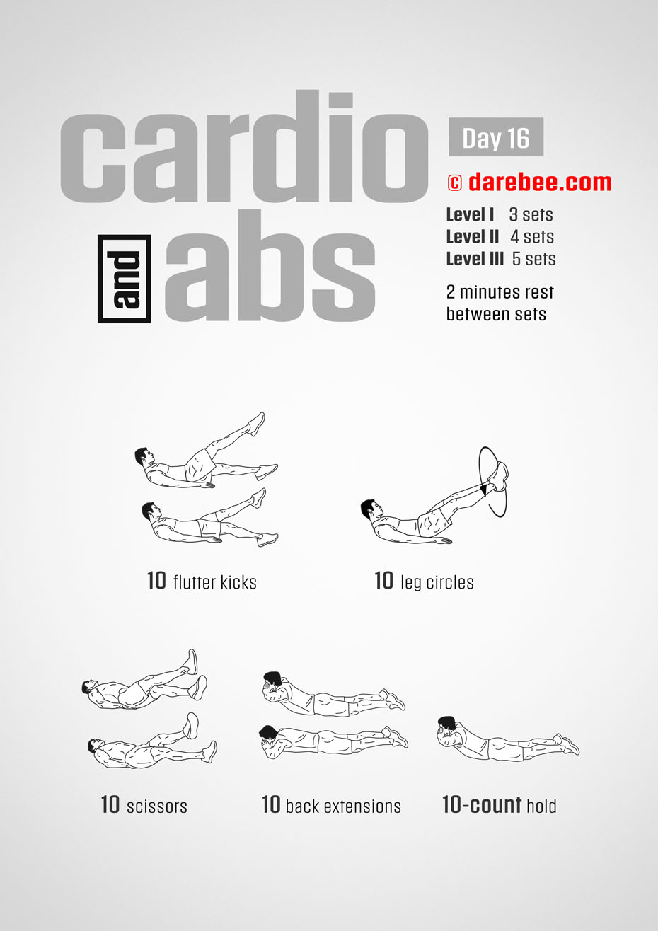 Cardio And Abs Program by DAREBEE