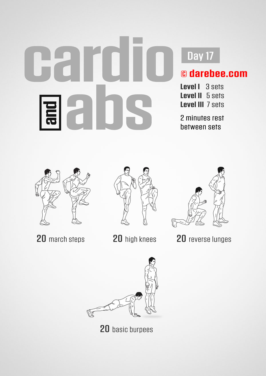 Cardio And Abs Program by DAREBEE