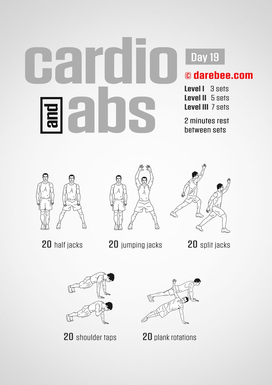 Cardio And Abs Program by DAREBEE