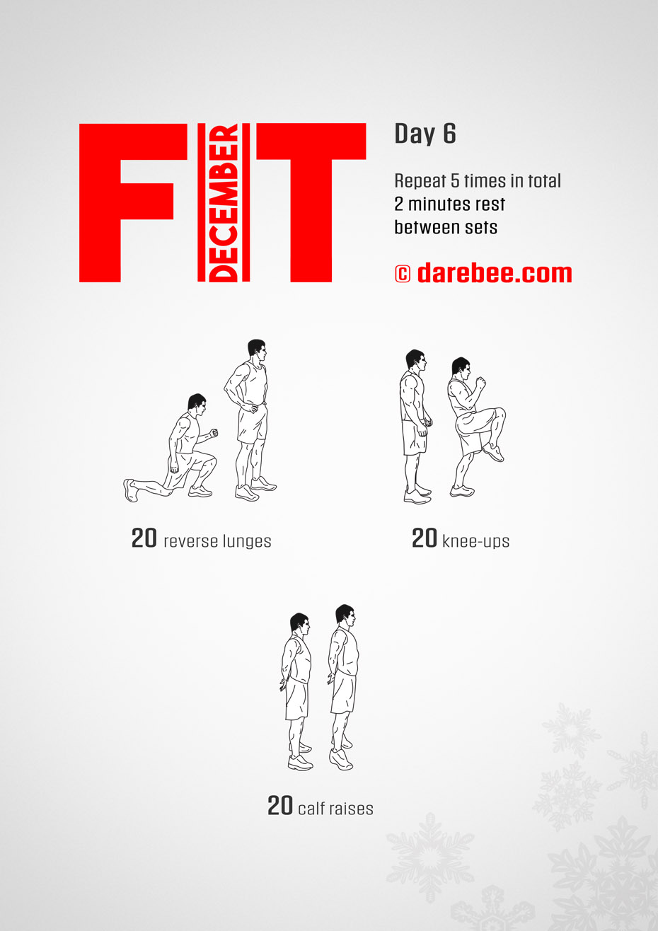 December Fitness Program by DAREBEE